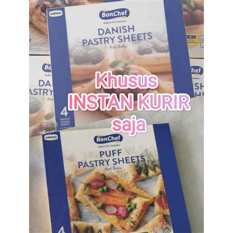 Jual Bonchef Puff Danish Pastry Sheets Roti Beku Lembaran Isi 4 Lembar