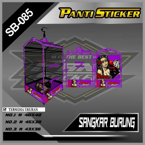 Jual Sticker Cod Variasi Decal Sangkar Kotak Stiker Kandang Kacer