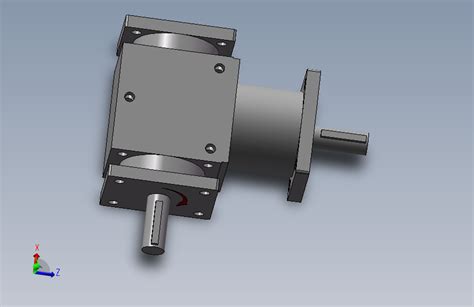 E0771 直角减速机转向器y三维sw2014带参 Solidworks 2014 模型图纸下载 懒石网