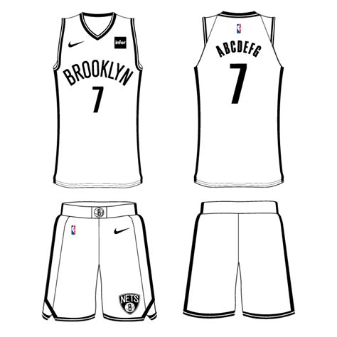 Brooklyn Nets Uniform - Home Uniform - National Basketball Association ...