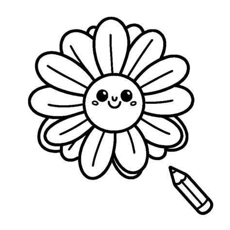 Flower coloring book 34116168 Vector Art at Vecteezy