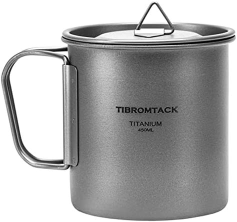 Amazon Tomshoo Titanium Mug Ml Oz Camping Titanium Pot With