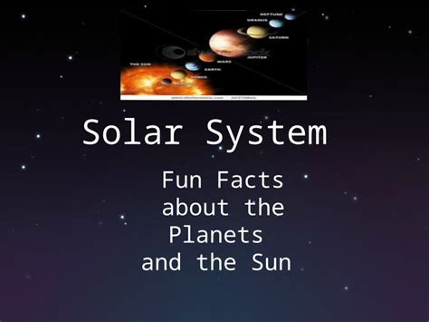 (PPT) Solar System Fun Facts about the Planets and the Sun - DOKUMEN.TIPS