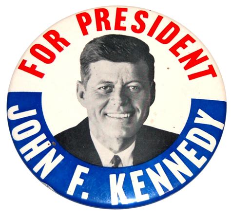 1960 John F Kennedy Jfk 6 Inch Campaign Pin Pinback Button Political