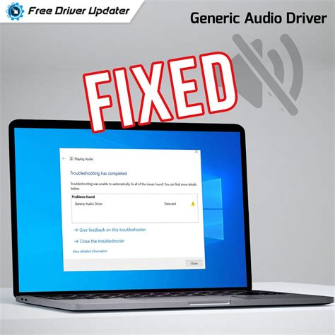 How To Fix Generic Audio Driver Detected In Windows