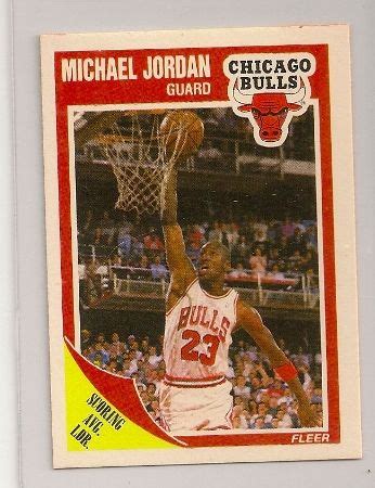 Michael Jordan Fleer Basketball Trading Card Basketball