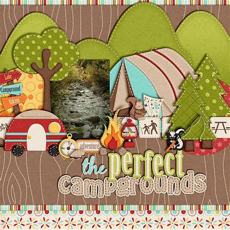 The Perfect Camping And Outdoor Adventure Scrapbooking Page Idea Do You Want To See More Go To