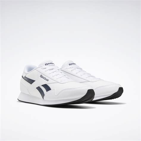 Reebok Royal Classic Jogger 3 0 Shoes In White Collegiate Navy Black Reebok Official Uk