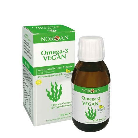 Norsan Omega 3 Vegan Algenöl flüssig 100 ml Vitakomplex