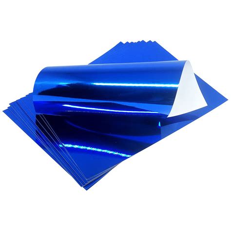 Papel Laminado Azul A4 250g 10 Folhas p Artesanato Decorações Mundoware