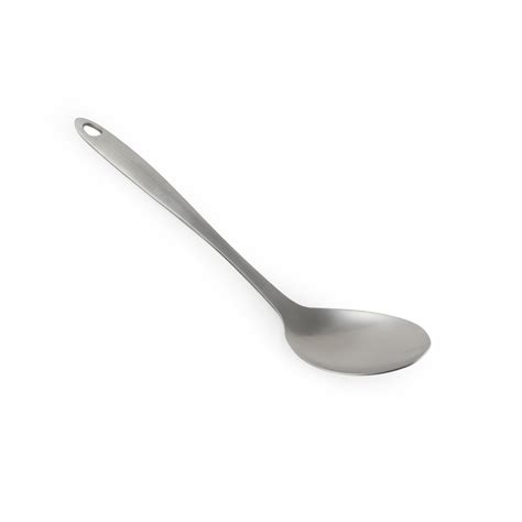 Vague Stainless Steel Serving Spoon 26 Cm Silver Stainless Steel Jomla Ae