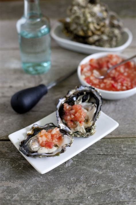 Oysters With Tomato Salsa Recipe Eating Richly