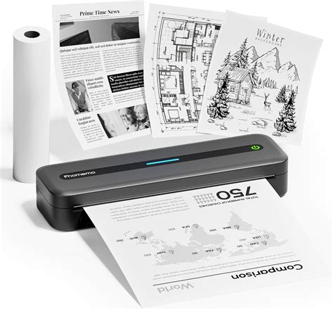 Phomemo Portable Printers Wireless For Travel M Inkless Thermal