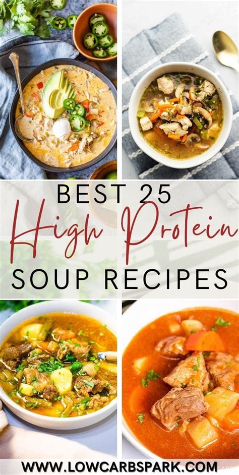 25 High Protein Soup Recipes Low Carb Spark