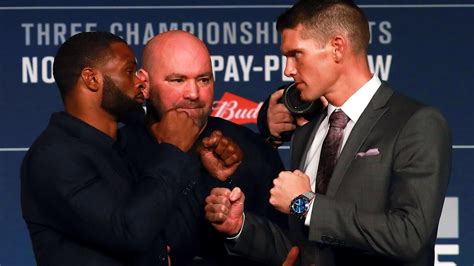 Ufc Tyron Woodley Stephen Thompson Face Off Youtube