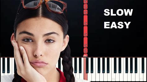 Madison Beer Selfish Slow Easy Piano Tutorial Youtube