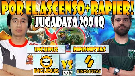 INCUBUS VS BINOMISTAS BO3 GAME 2 ETAPA FINAL LOWER DIVISION OGA DPC