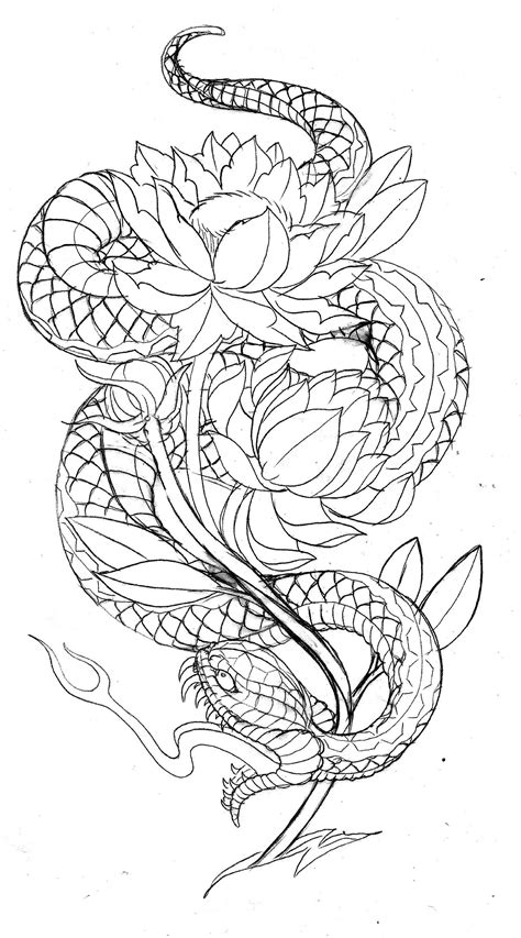 Japanese Snake Print Google Search Snake Tattoo Design Japanese