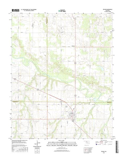 Mytopo Seiling Oklahoma Usgs Quad Topo Map