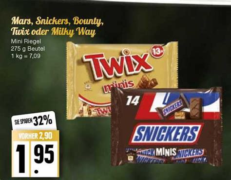 Mars Snickers Bounty Twix Oder Milky Way Angebot Bei Marktkauf