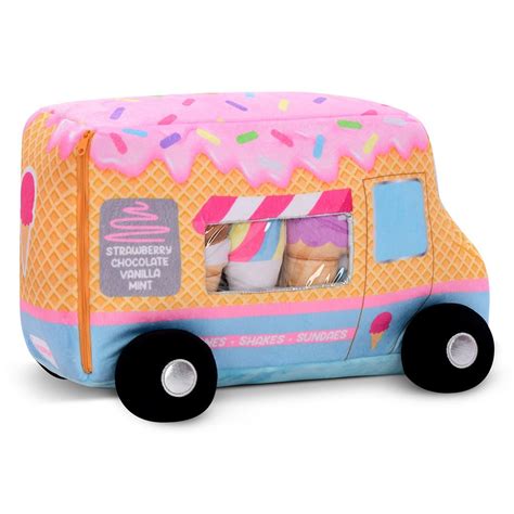 I Scream You Scream Truck Plush Purple Butterfly