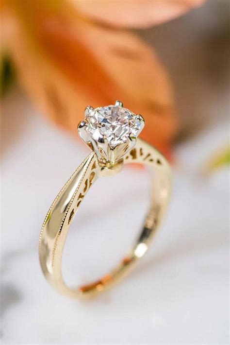 42 The Best Yellow Gold Engagement Rings From Pinterest | Oh So Perfect ...