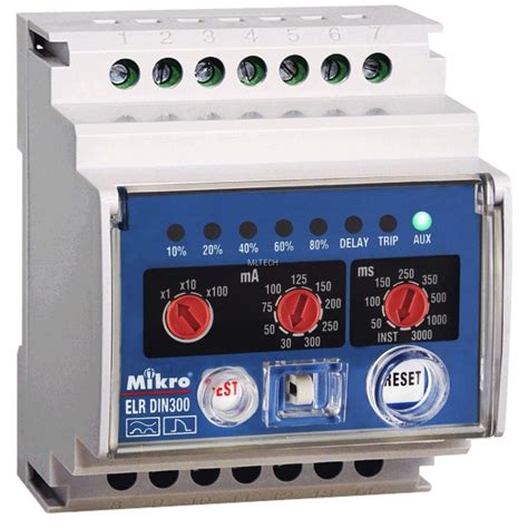 Mikro DIN Rail Earth Leakage Relay DIN300E 240A