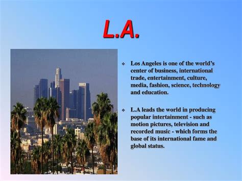 Ppt Los Angeles Powerpoint Presentation Id5059039