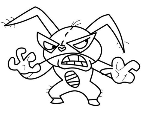 The Flea from Mucha Lucha Coloring Page - Free Printable Coloring Pages for Kids