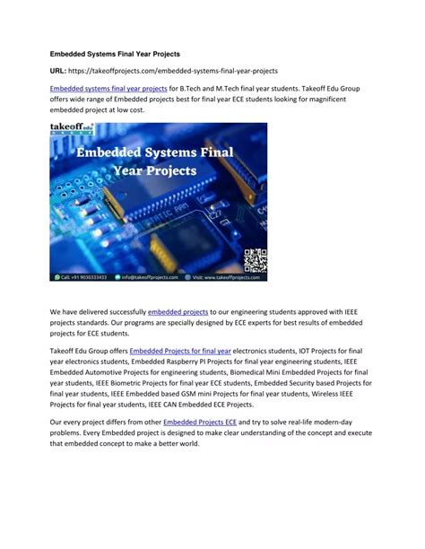 Ppt Embedded Systems Final Year Projects Converted Powerpoint