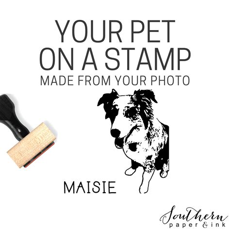 Your Pet Stamp Dog Stamp Pet Portrait Cat Stamp Custom Dog Etsy