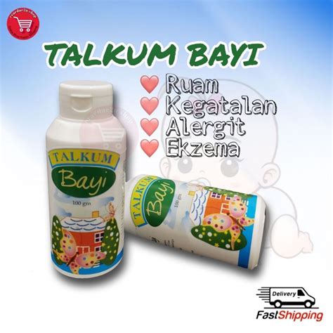 Untuk Kulit Gatal And Ruam Bayi Talkum Bayi Sesuai Untuk Ekzema Ruam