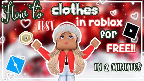 How To Test Roblox Clothing For Free On Pc Only Roblox Studio