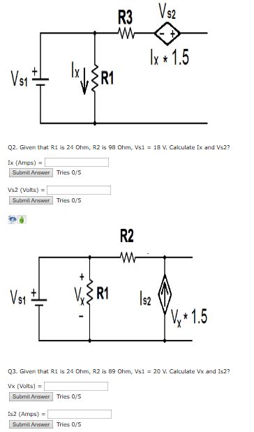 Solved S Vst S R Q Given That R Is Ohm R Is Chegg