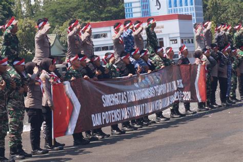 Forkopimda Jatim Simulasi Pengamanan Kota Antisipasi Kerusuhan Jelang