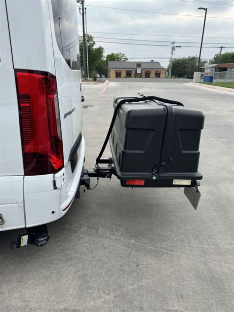 Geardeck 17 Enclosed Cargo Carrier For 2 Hitches Slide Out 17 Cu Ft 420 Lbs Black Lets