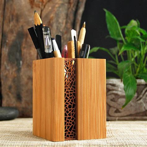 Personalized Bamboo Pen Holder For Desk Graduation Gifts Etsy