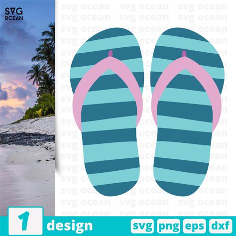 Free Flip Flops Svg File For Cricut Svg Ocean