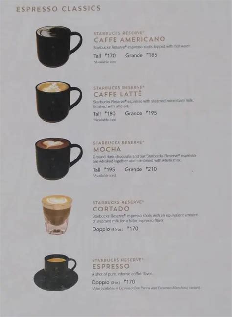 Starbucks Reserve Menu Malaysia – Fundacionfaroccr