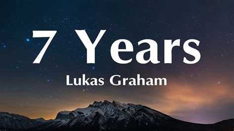 Lukas Graham Years Lyrics Youtube