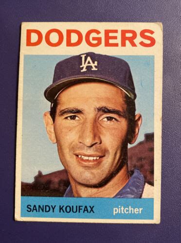 1964 Topps 200 Sandy Koufax Hof Los Angeles Dodgers Pitcher Ebay