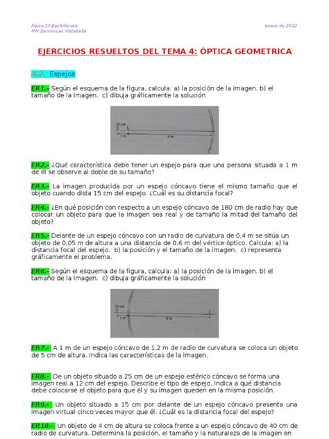 Ejercicios Resueltos Optica Geometric A