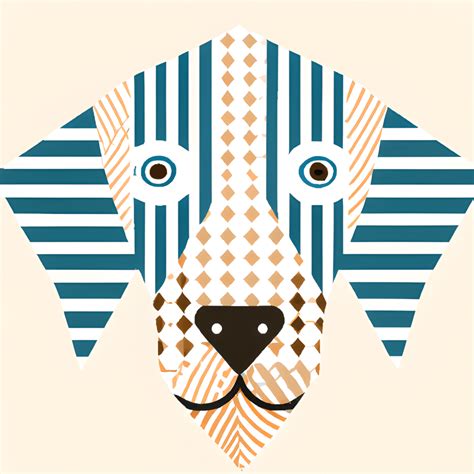 Beautiful Modern Dog Art Print · Creative Fabrica