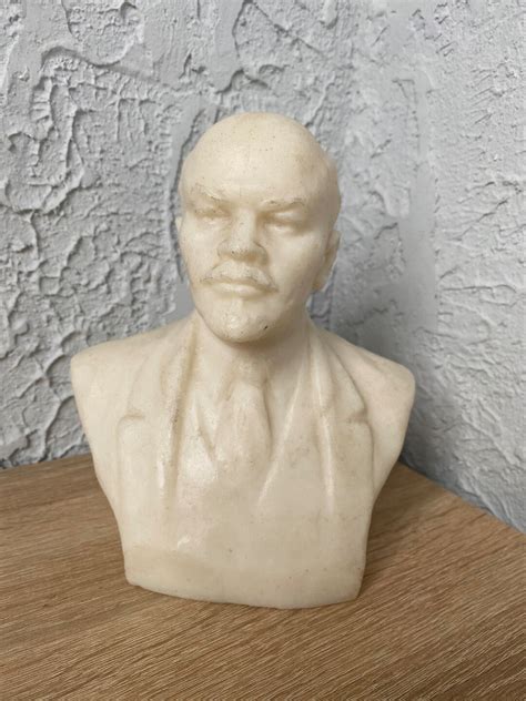 Lenin Bust Of Lenin Communist Figurine Etsy