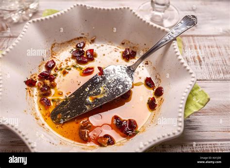 Dirty And Empty Dishes After Thanksgiving Dinner Stock Photo Alamy