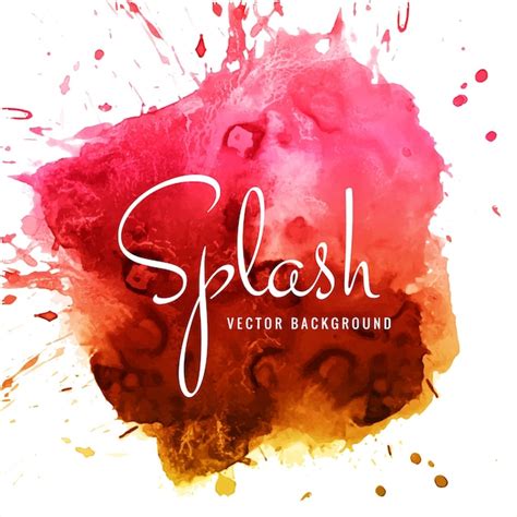 Premium Vector Abstract Hand Drawn Watercolor Splash Background