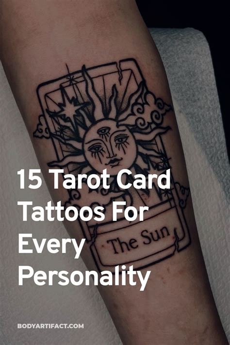 15 Tarot Card Tattoos For Every Personality Body Artifact Tarot