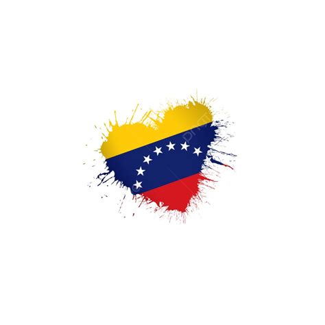 Venezuela Bandera Nacional Ubicacion Corazon PNG Bandera Una