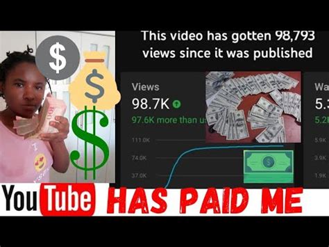 HOW MUCH YOUTUBE PAID ME FOR A VIDEO 98 000 VIEWS THE IVANOTV SHE