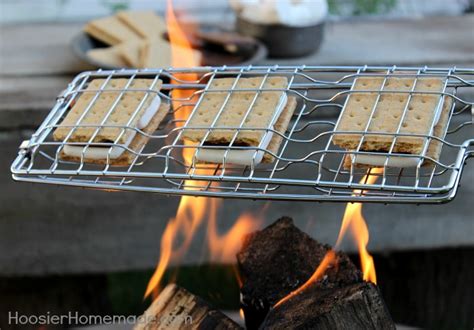 Backyard Camping: Campfire S'mores - Hoosier Homemade